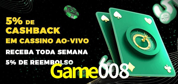 Promoções do cassino ao Vivo Game008
